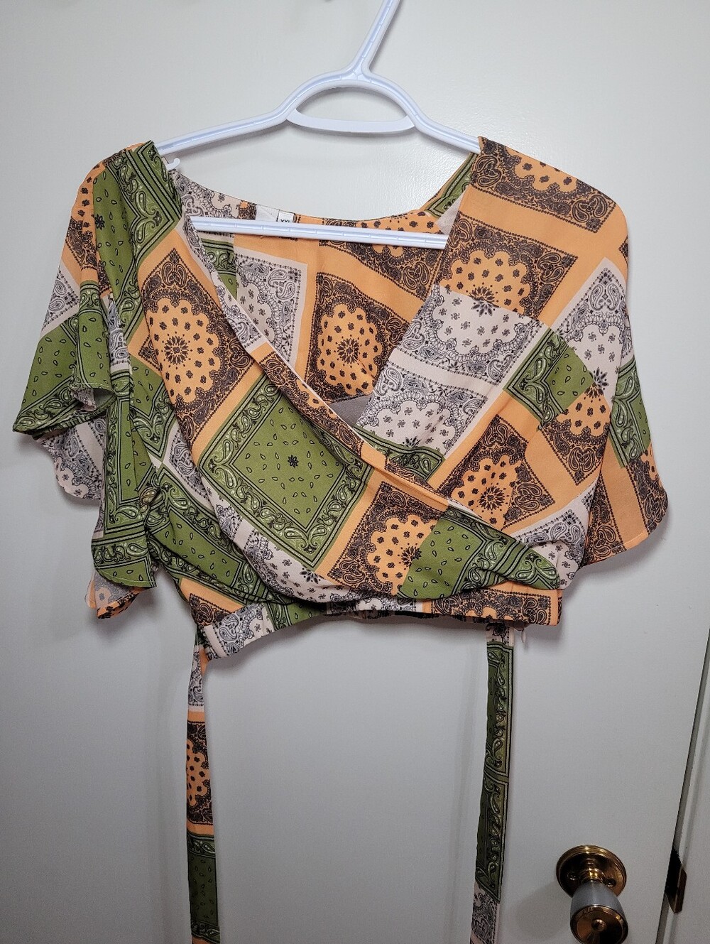 Poise Boho Style Warp Tie Top L